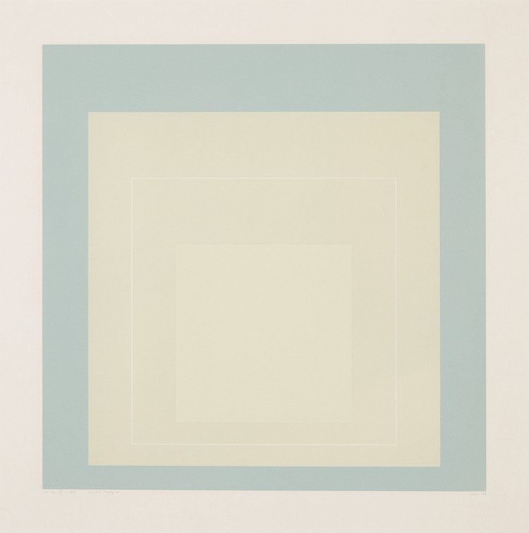 WLS - VII (from White Line Squares) by Josef Albers