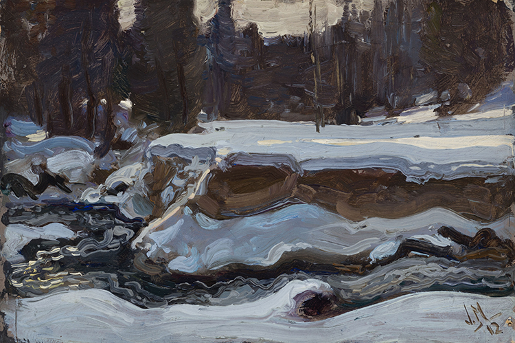 Stream in Winter by James Edward Hervey (J.E.H.) MacDonald