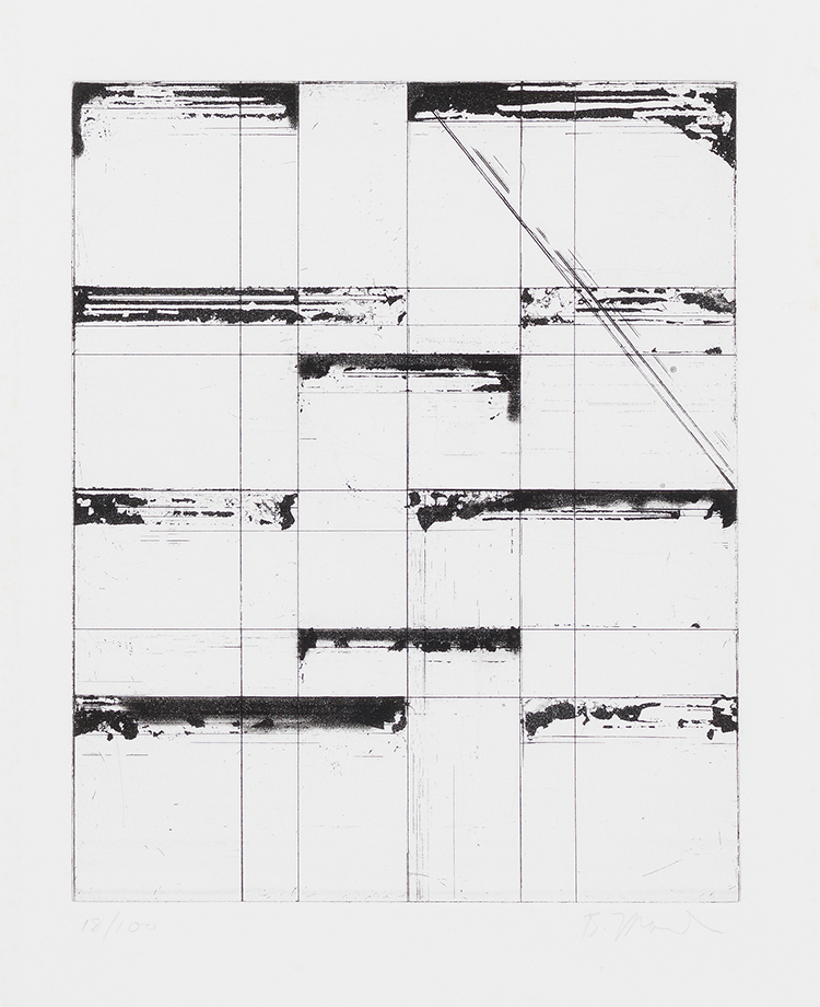 Etching for Parkett par Brice Marden