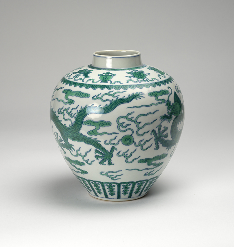 A Chinese Green-Enameled Dragon Jar, Qianlong Mark and Period (1736-1795) by  Chinese Art