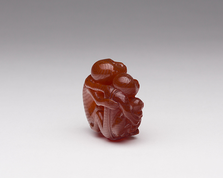 A Finely Carved Chinese Amber 'Monkey' Group, 19th Century by  Chinese Art