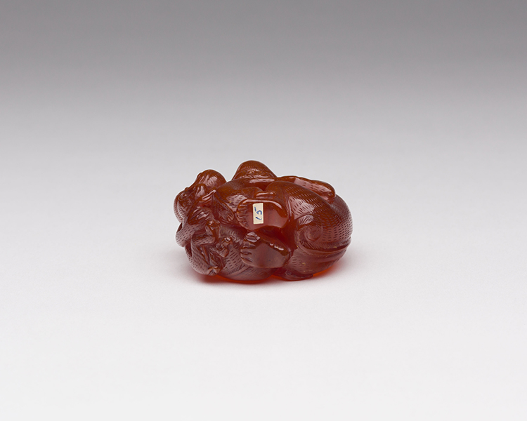 A Finely Carved Chinese Amber 'Monkey' Group, 19th Century by  Chinese Art