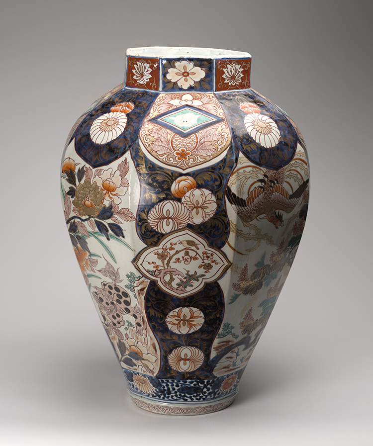 Large Japanese Imari Hexagonal Vase, Edo Period, 18th Century by  Japanese Art