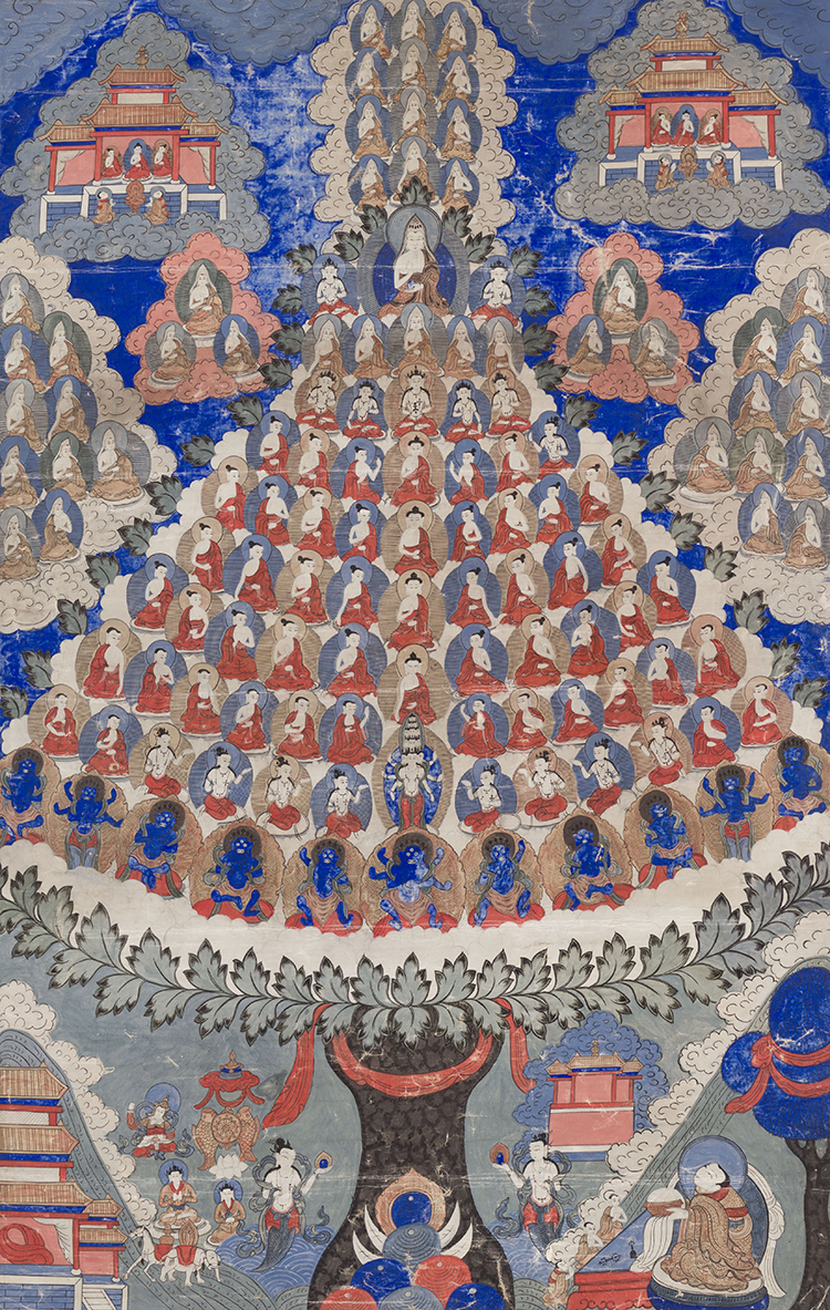 A Large Tibetan Thangka of a Refuge Tree, 19th/20th Century by Tibetan Art