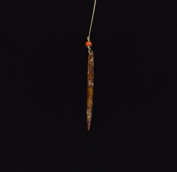 A Chinese Brownish Jade Ornament, Neolithic Period by  Chinese Art