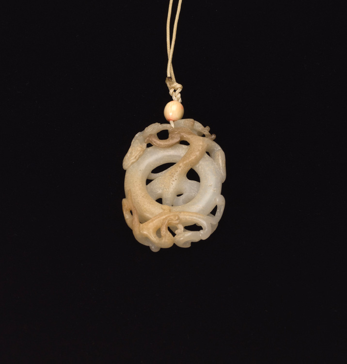 A Chinese Archaistic White Jade 'Dragon' Pendant, 18th/19th Century by  Chinese Art