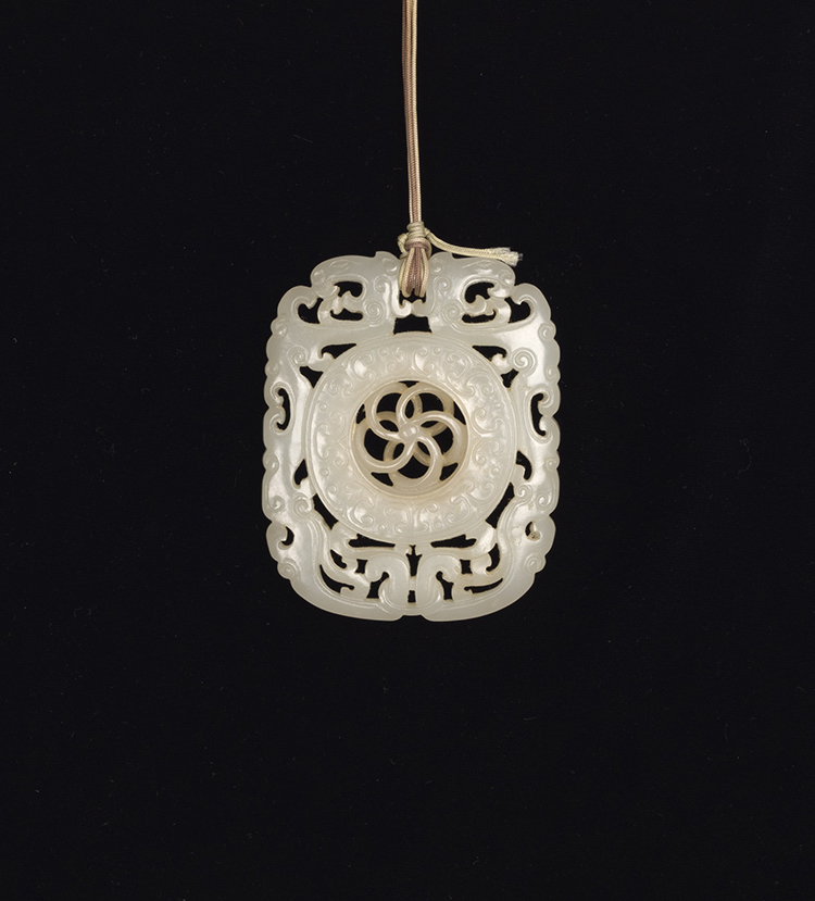 A Chinese Archaistic White Jade 'Dragon' Pendant, 17th/18th Century by  Chinese Art