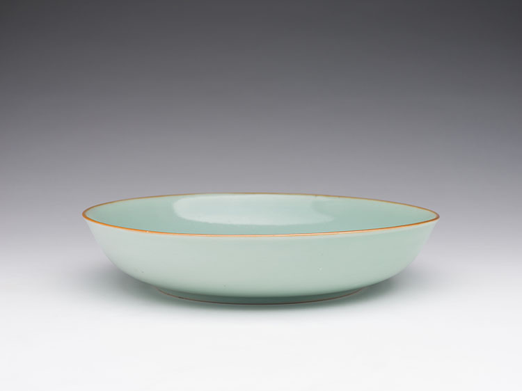 A Large Chinese Celadon Glazed Dish, Jingwei Tang Mark, 18th/19th Century by  Chinese Art