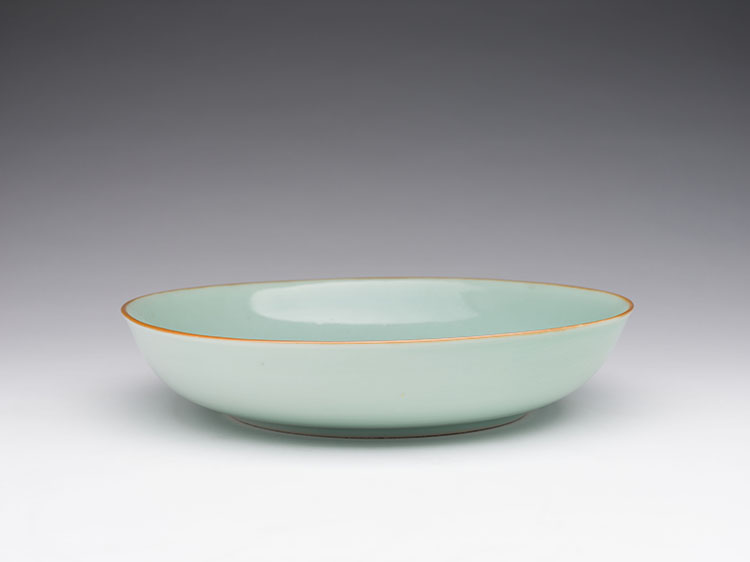 A Large Chinese Celadon Glazed Dish, Jingwei Tang Mark, 18th/19th Century by  Chinese Art