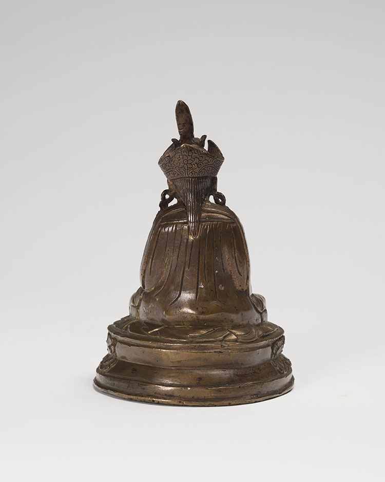 A Tibetan Bronze Seated Figure of Padmasambhava, 17th/18th Century by Tibetan Art