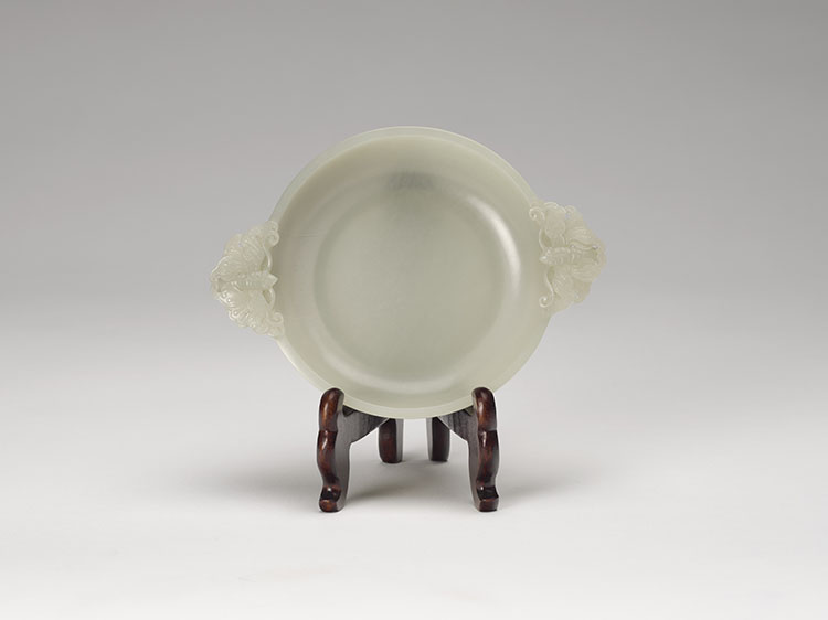 A Chinese Pale Celadon Jade Saucer Bowl, 19th Century by  Chinese Art