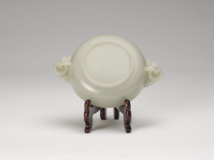 A Chinese Pale Celadon Jade Saucer Bowl, 19th Century by  Chinese Art