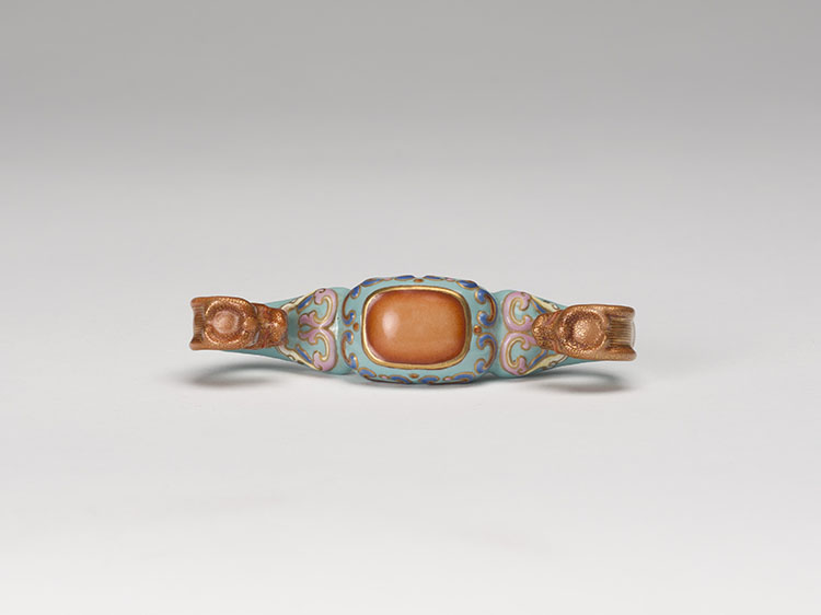 A Chinese Famille Rose Belthook, Qianlong Mark by  Chinese Art