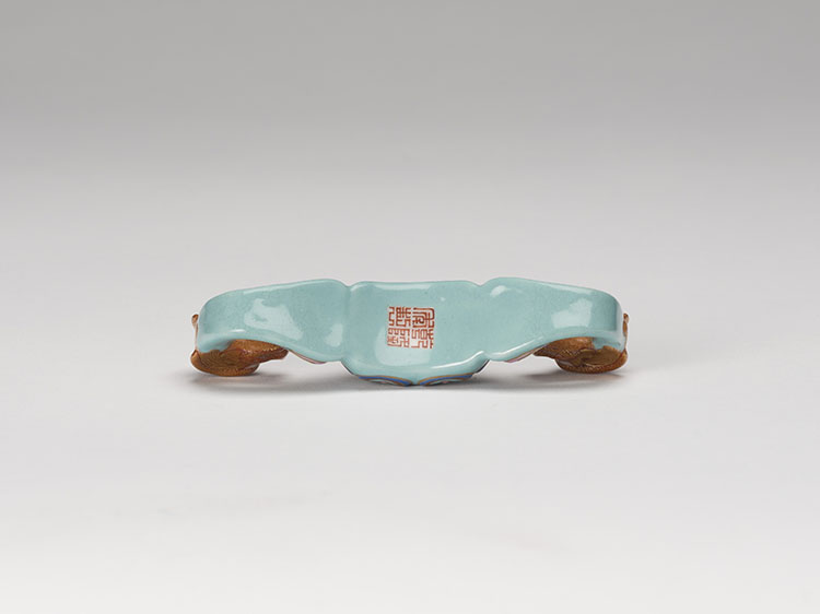 A Chinese Famille Rose Belthook, Qianlong Mark by  Chinese Art