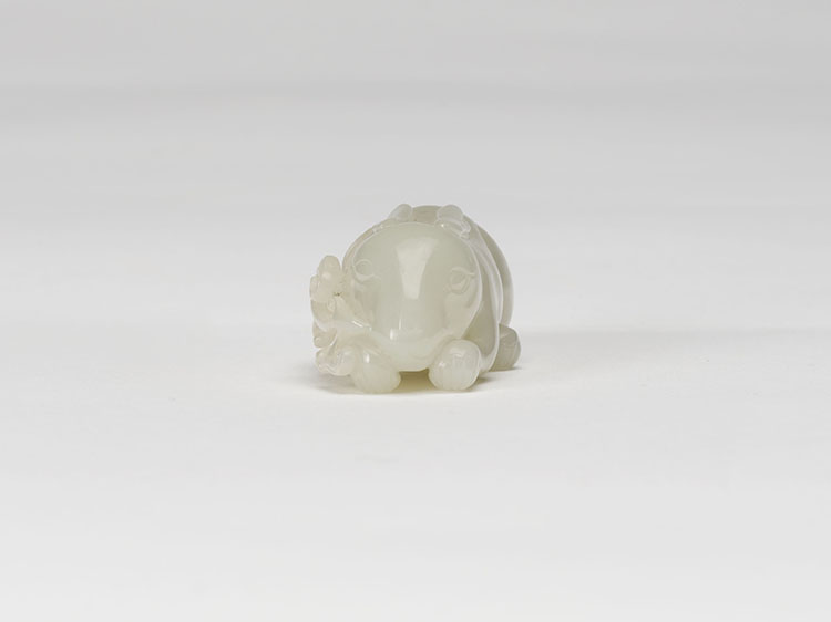 A Chinese White Jade Figure of a Rabbit, Late Qing Dynasty by  Chinese Art