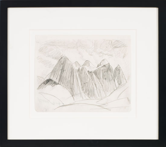 Rocky Mountain Drawing 9 - 63 by Lawren Stewart Harris