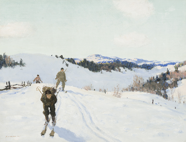 Cross-Country Skiing in the Laurentians par Frederick Simpson Coburn