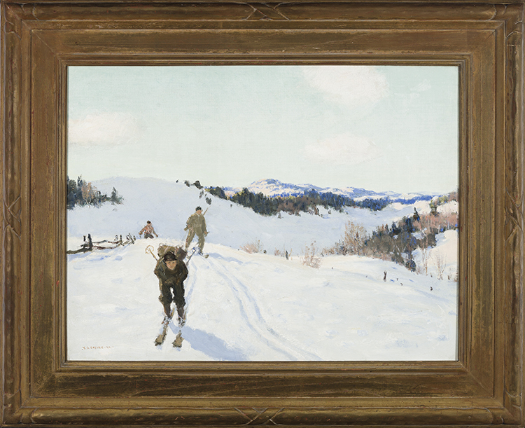 Cross-Country Skiing in the Laurentians par Frederick Simpson Coburn