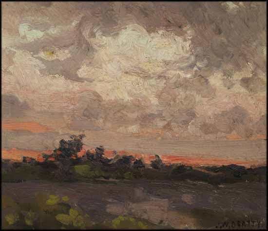 Field at Sunset by John William (J.W.) Beatty