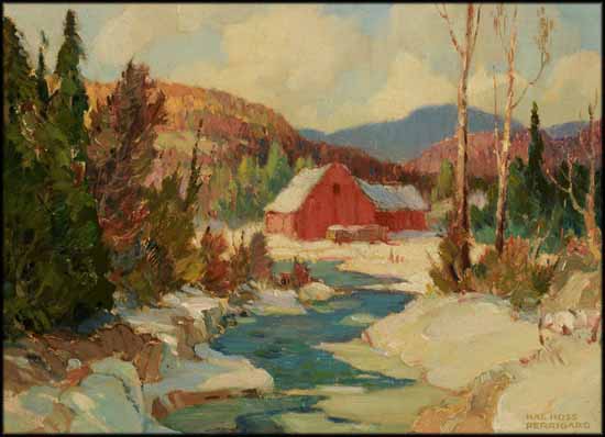 Stream in Winter by Hal Ross Perrigard