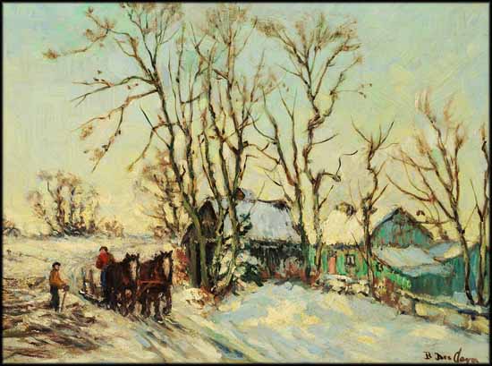 Winter Scene by Berthe Des Clayes