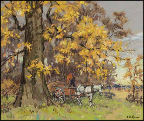 The Old Elm Tree by Berthe Des Clayes