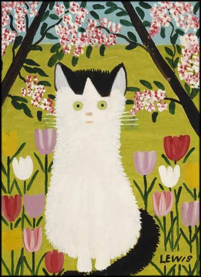 Black and White Cat by Maud Lewis
