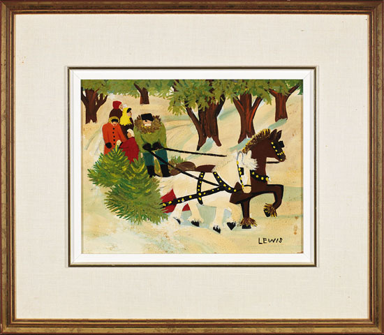 Hauling Christmas Trees by Maud Lewis
