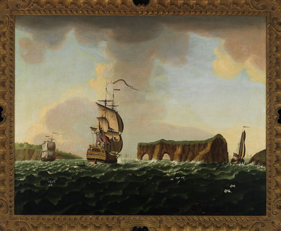 View of the Pierced Island, in the Gulf of the St. Lawrence by Francis Swaine