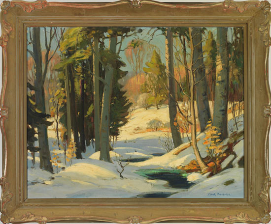 Winter Forest Scene by Frank Shirley Panabaker