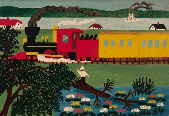 Passing Train, Digby by Maud Lewis