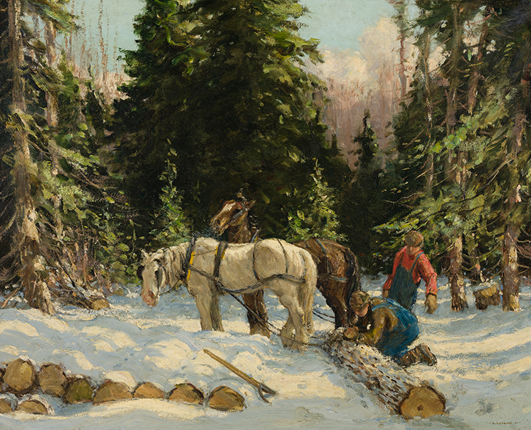 Hitching Up Logs by Frederick Simpson Coburn