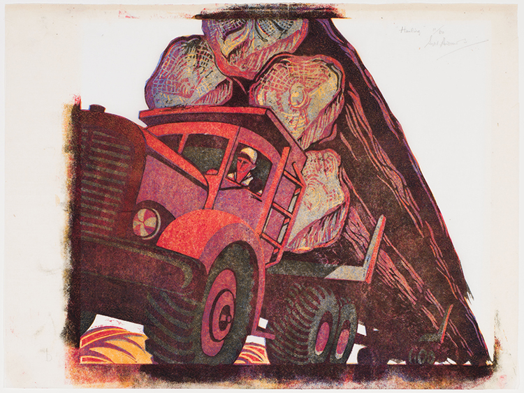 Hauling by Sybil Andrews