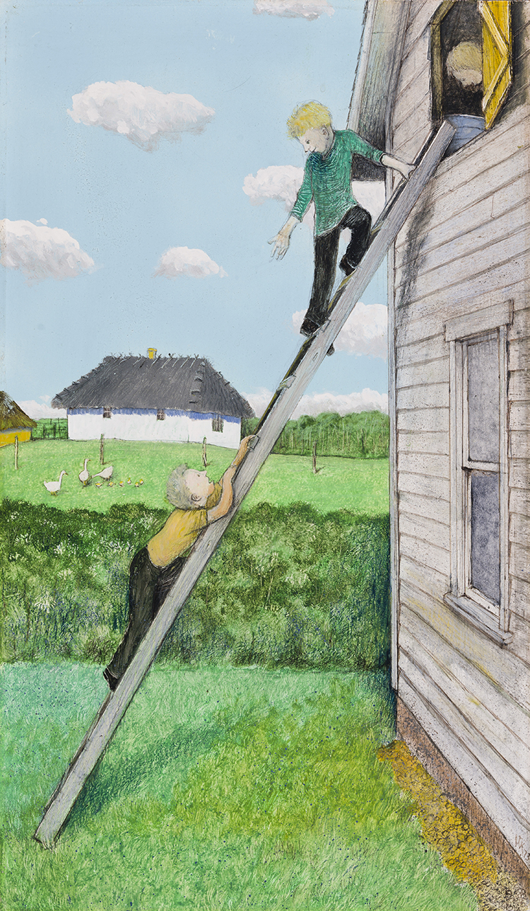 The Brave and the Timid ("My Brother John" Series) par William Kurelek