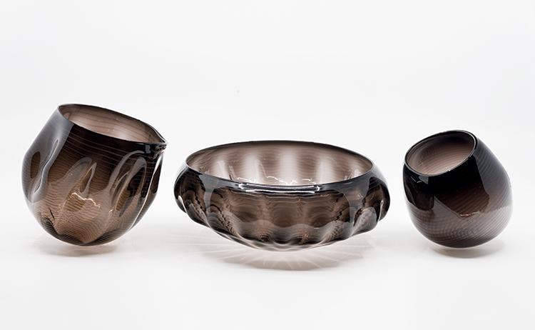 Three Glass Bowls par Dale Chihuly