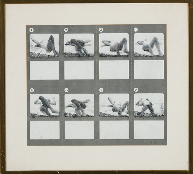 Storyboard for Reclining Figure Moving by John Graham Coughtry