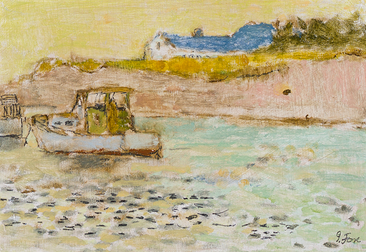 Boat at Mooring by John Richard Fox