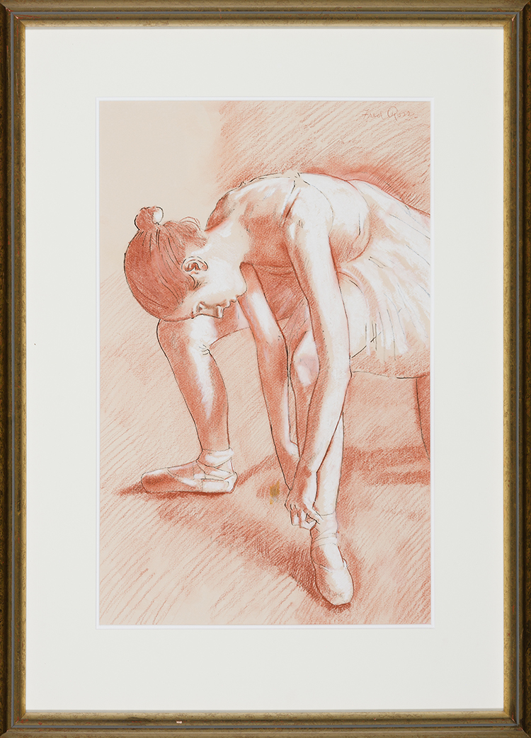 Dancer Tying her Shoe par Frederick Joseph Ross
