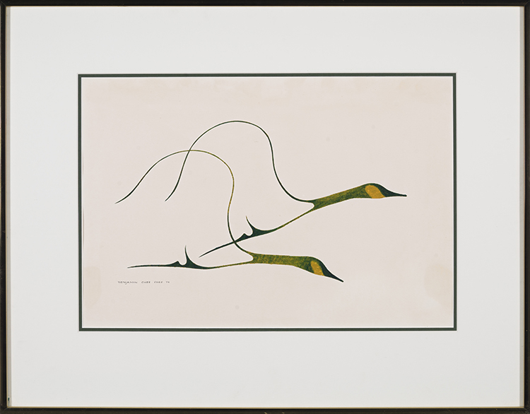 Two Geese in Flight par Benjamin Chee Chee