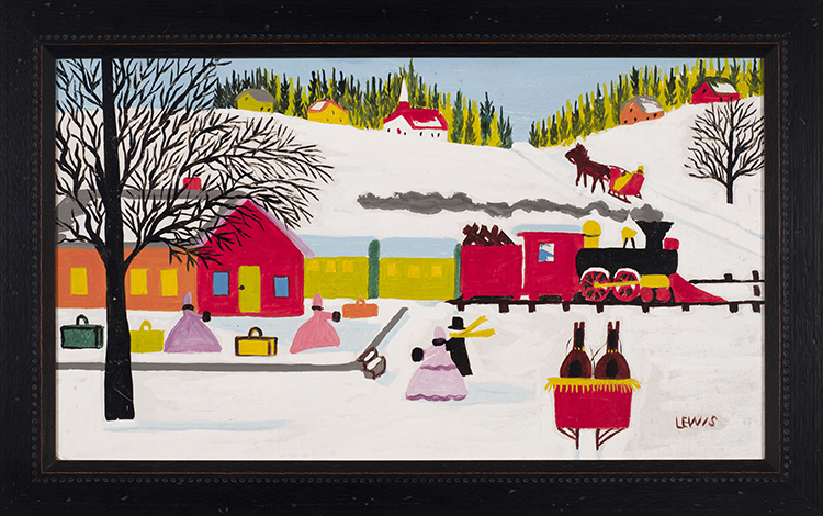 Train Station in Winter by Maud Lewis