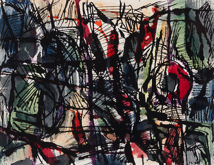 Sans titre / Superbagnères by Jean Paul Riopelle