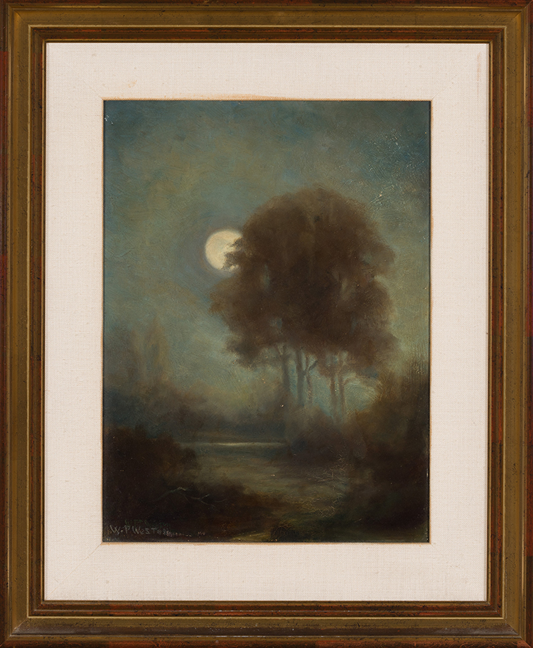 Moonrise, Garrow Bay by William Percival (W.P.) Weston