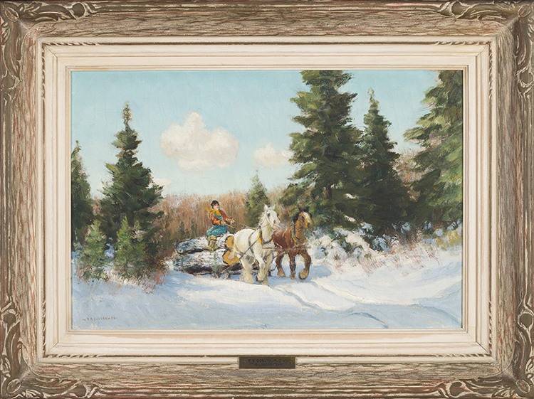 The Logging Team by Frederick Simpson Coburn