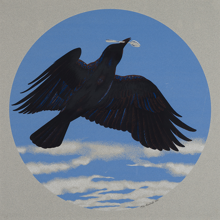 Crow with Silver Spoon par Alexander Colville