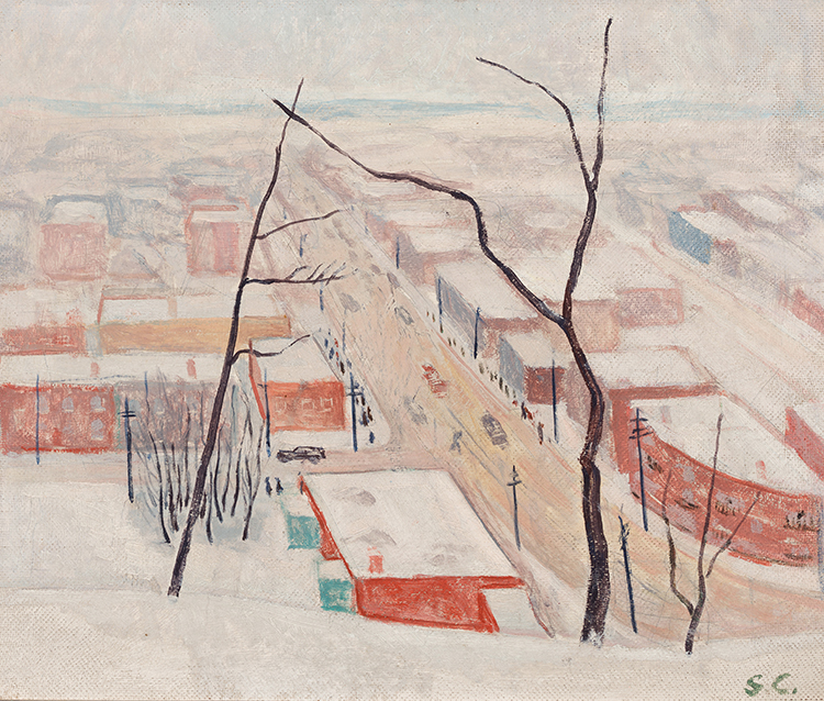 Winter, Côte-des-Neiges, hiver jour gris par Stanley Morel Cosgrove