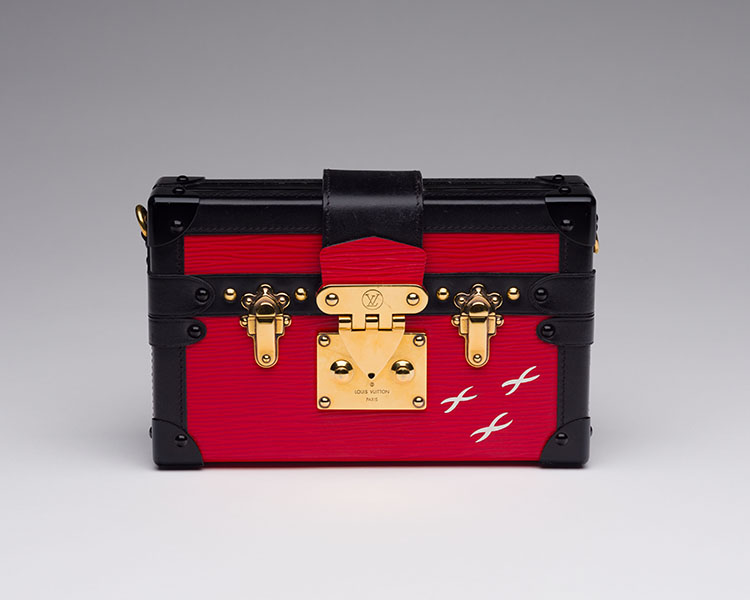 A PETITE MALLE SMALL EPI LEATHER CLUTCH by  LOUIS VUITTON
