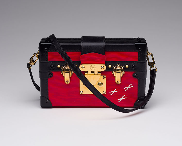 A PETITE MALLE SMALL EPI LEATHER CLUTCH by  LOUIS VUITTON