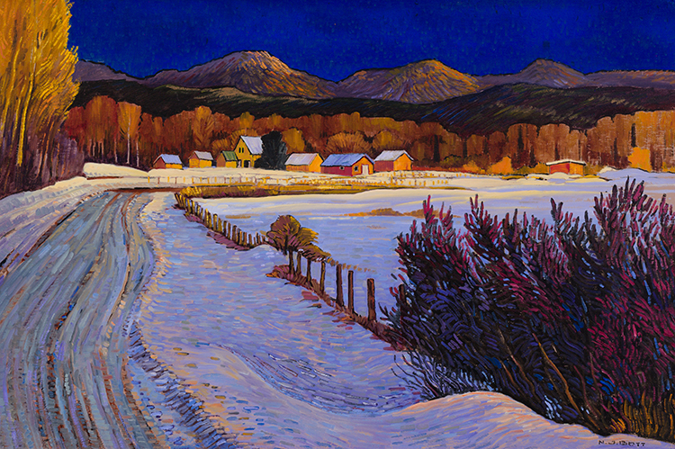 Winter Light - Telkwa, B.C. by Nicholas J. Bott