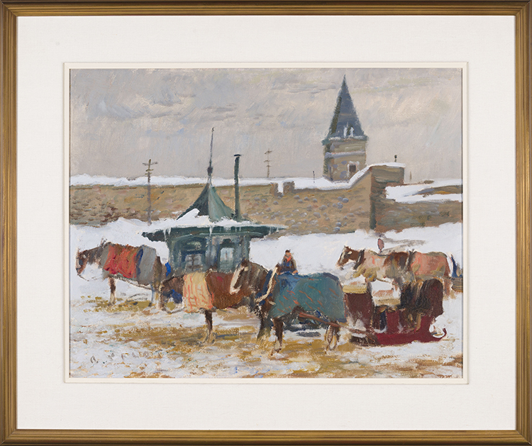 The Cab Stand, St. Louis Gate, Quebec par Robert Wakeham Pilot