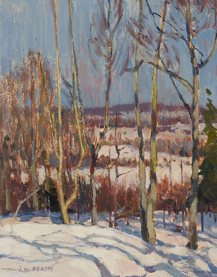 Trees in Winter by John William (J.W.) Beatty